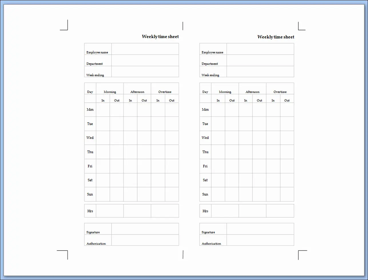 printable weekly time sheets tangseshihtzuse