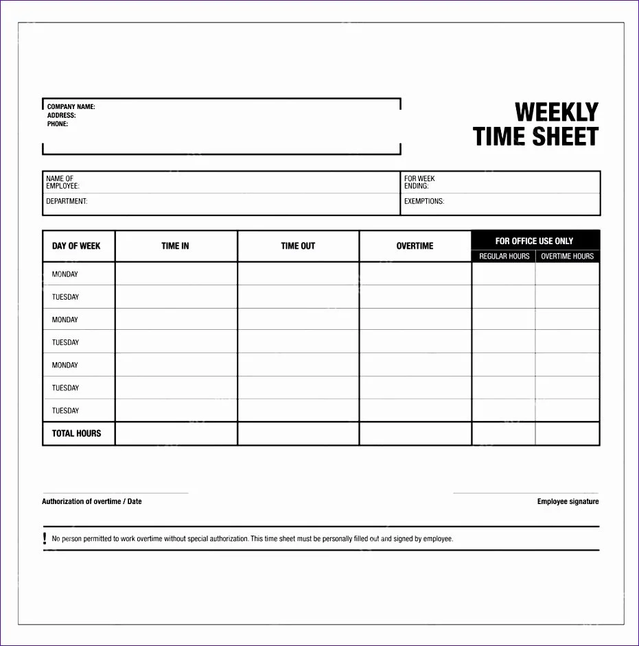 timesheet template and free printable time sheet tangseshihtzuse