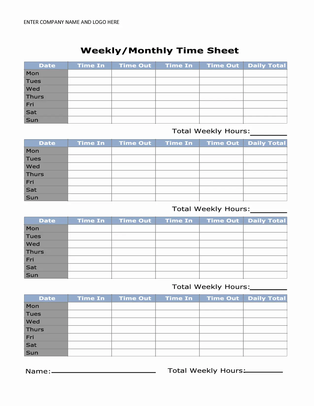 bi weekly time sheets printable tangseshihtzuse